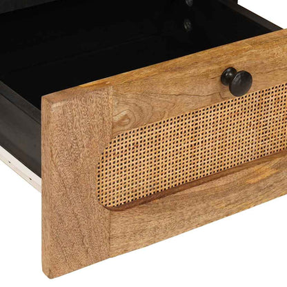 Bedside Cabinet Natural 40 x 33 x 46 cm Solid Mango Wood