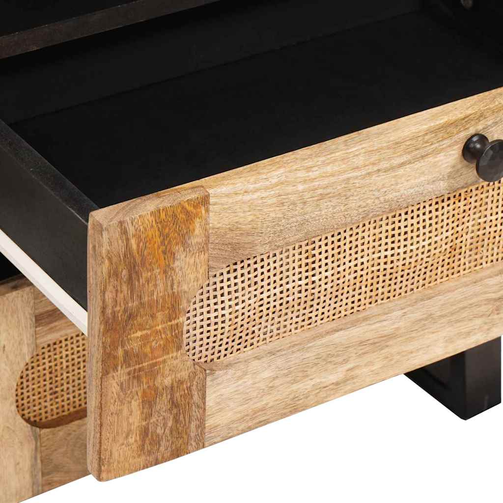 Bedside Cabinet Natural 50 x 33 x 62 cm Solid Mango Wood