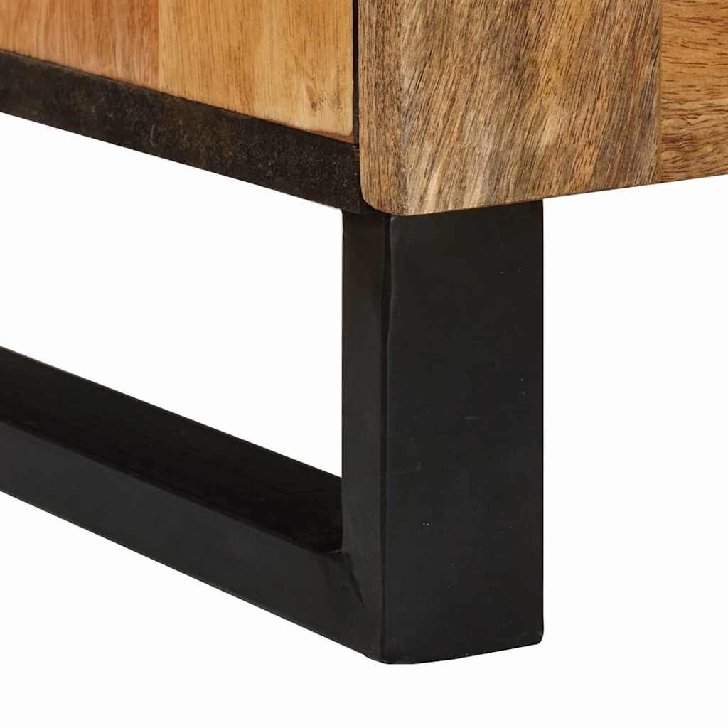 TV Cabinet with Drawer Brown 105 x 33 x 46 cm Solid Mango Wood