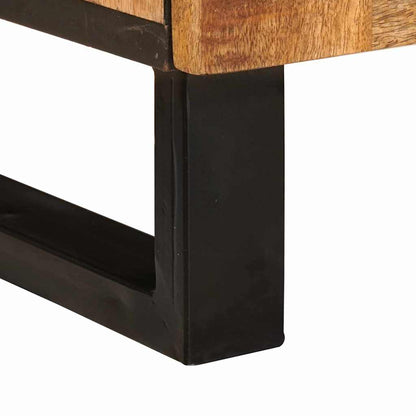 TV Cabinet with Drawer Brown 100 x 33 x 46 cm Solid Mango Wood