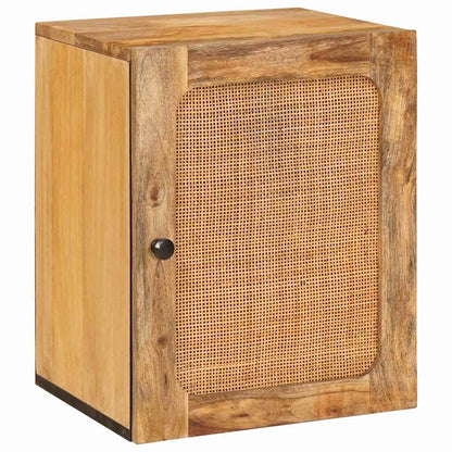 Bathroom Hanging Cabinet Brown 38 x 33 x 48 cm Solid Mango Wood