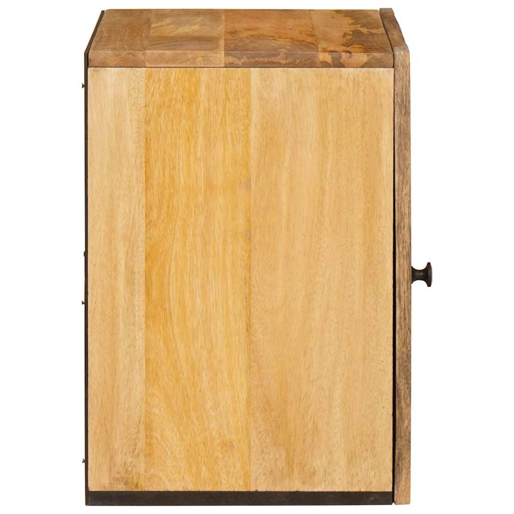 Bathroom Hanging Cabinet Brown 38 x 33 x 48 cm Solid Mango Wood