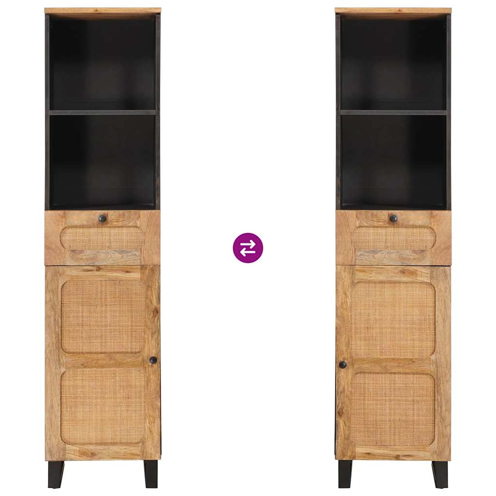 Bathroom Cabinet Brown 38 x 33 x 160 cm Solid Mango Wood