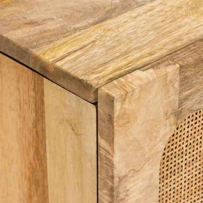 Sideboard with Drawer Brown 40 x 33 x 75 cm Solid Mango Wood