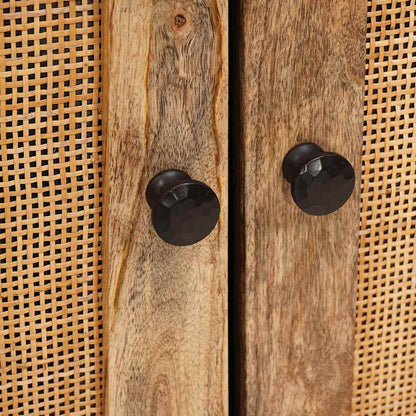Sideboard with Storage Brown 60 x 33 x 75 cm Solid Mango Wood