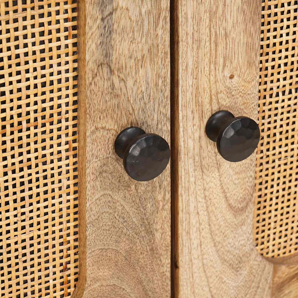 Sideboard with Storage Brown 60 x 33 x 75 cm Solid Mango Wood