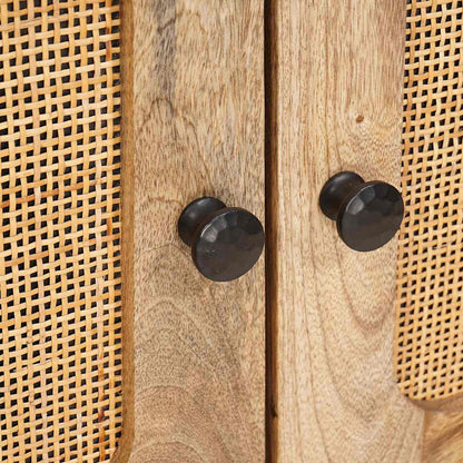 Sideboard with Storage Brown 60 x 33 x 75 cm Solid Mango Wood