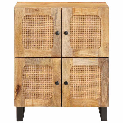 Sideboard with Storage Brown 60 x 33 x 75 cm Solid Mango Wood