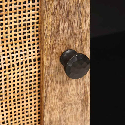 Sideboard with Storage Brown 80 x 33 x 75 cm Solid Mango Wood