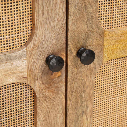 Sideboard with Shelf Brown 60 x 33 x 100 cm Solid Mango Wood