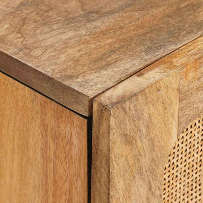 Highboard with Storage Brown 90 x 33 x 75 cm Solid Mango Wood