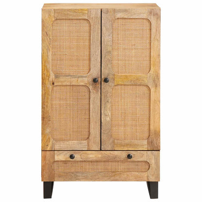 Highboard with Drawer Brown 40 x 33 x 110 cm Solid Mango Wood