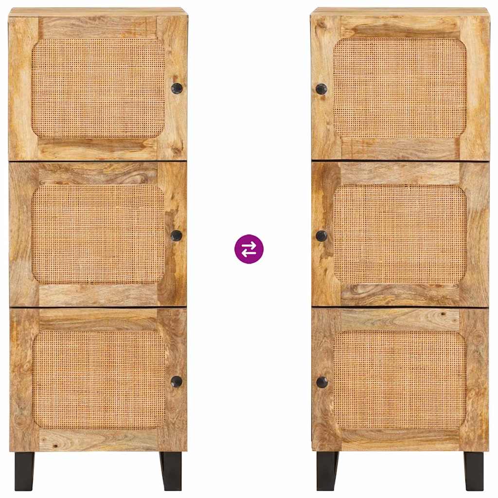 Highboard with Drawer Brown 40 x 33 x 110 cm Solid Mango Wood