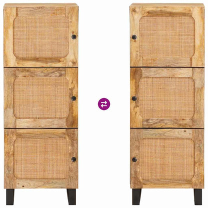 Highboard with Drawer Brown 40 x 33 x 110 cm Solid Mango Wood