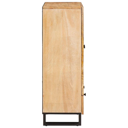 Highboard with Drawer Brown 40 x 33 x 110 cm Solid Mango Wood