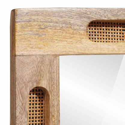 Bathroom Mirror Brown 50 x 2.5 x 70 cm Solid Mango Wood