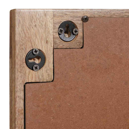 Bathroom Mirror Brown 50 x 2.5 x 70 cm Solid Mango Wood