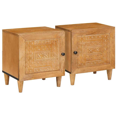Bedside Cabinet 2 pcs Light Brown 80 x 50 x 40 cm
