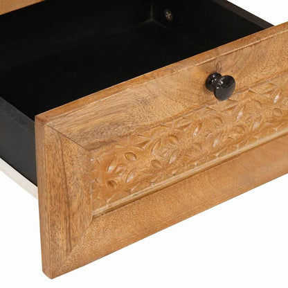 Bedside Cabinet Light Brown 40 x 33 x 46 cm Solid Acacia wood