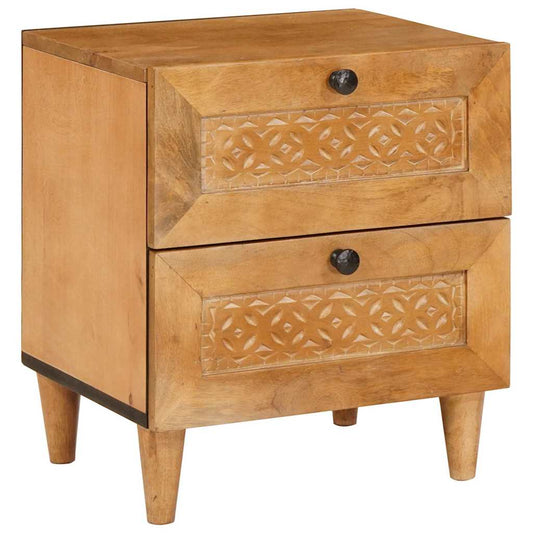 Bedside Cabinet with Drawer 2 pcs Light Brown 40 x 33 x 46 cm