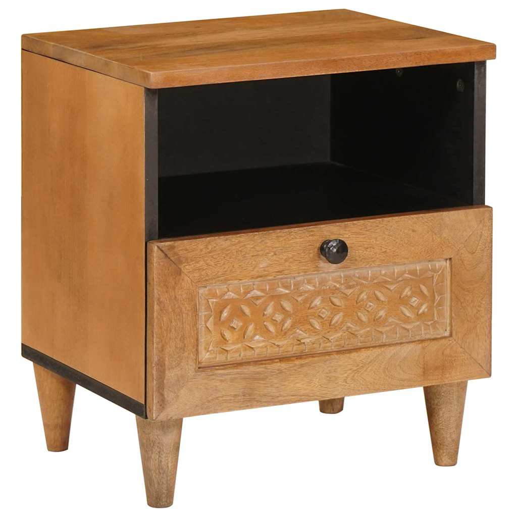 Bedside Cabinet Light Brown 40 x 33 x 46 cm Solid Acacia wood