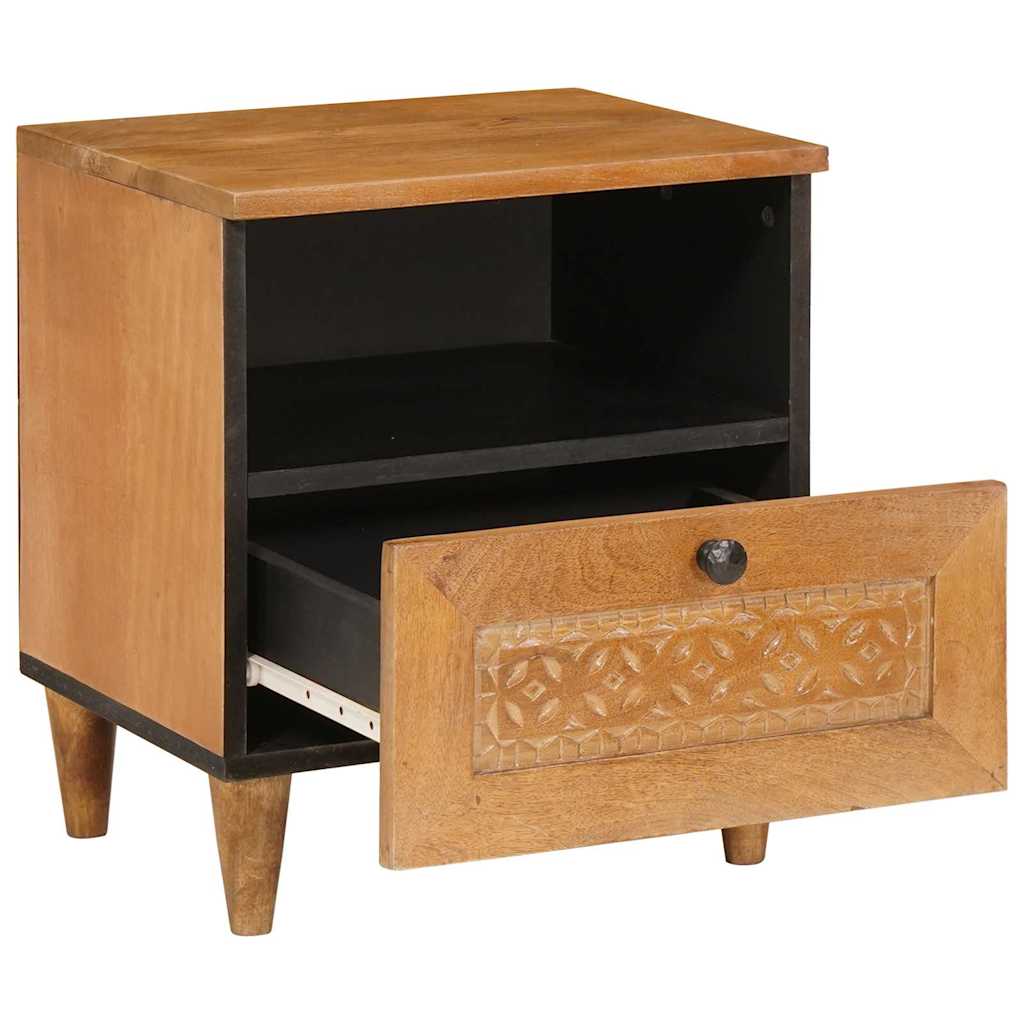 Bedside Cabinet with Drawer 2 pcs Light Brown 40 x 33 x 46 cm