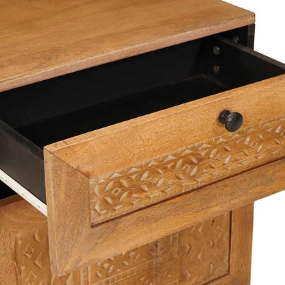 Bedside Cabinet Light Brown 50 x 33 x 60 cm Solid Acacia wood