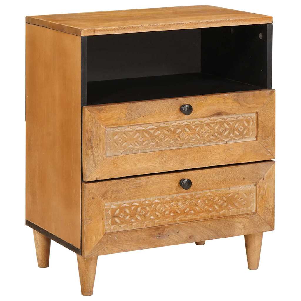 Bedside Cabinet Light Brown 50 x 33 x 62 cm Solid Acacia wood