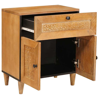 Bedside Cabinet Light Brown 50 x 33 x 60 cm Engineered Wood