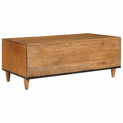 Coffee Table Light Brown 100 x 54 x 40 cm Solid Mango Wood