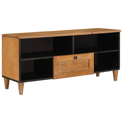 TV Cabinet with Drawer 100 x 33 x 46 cm Solid Mango Wood