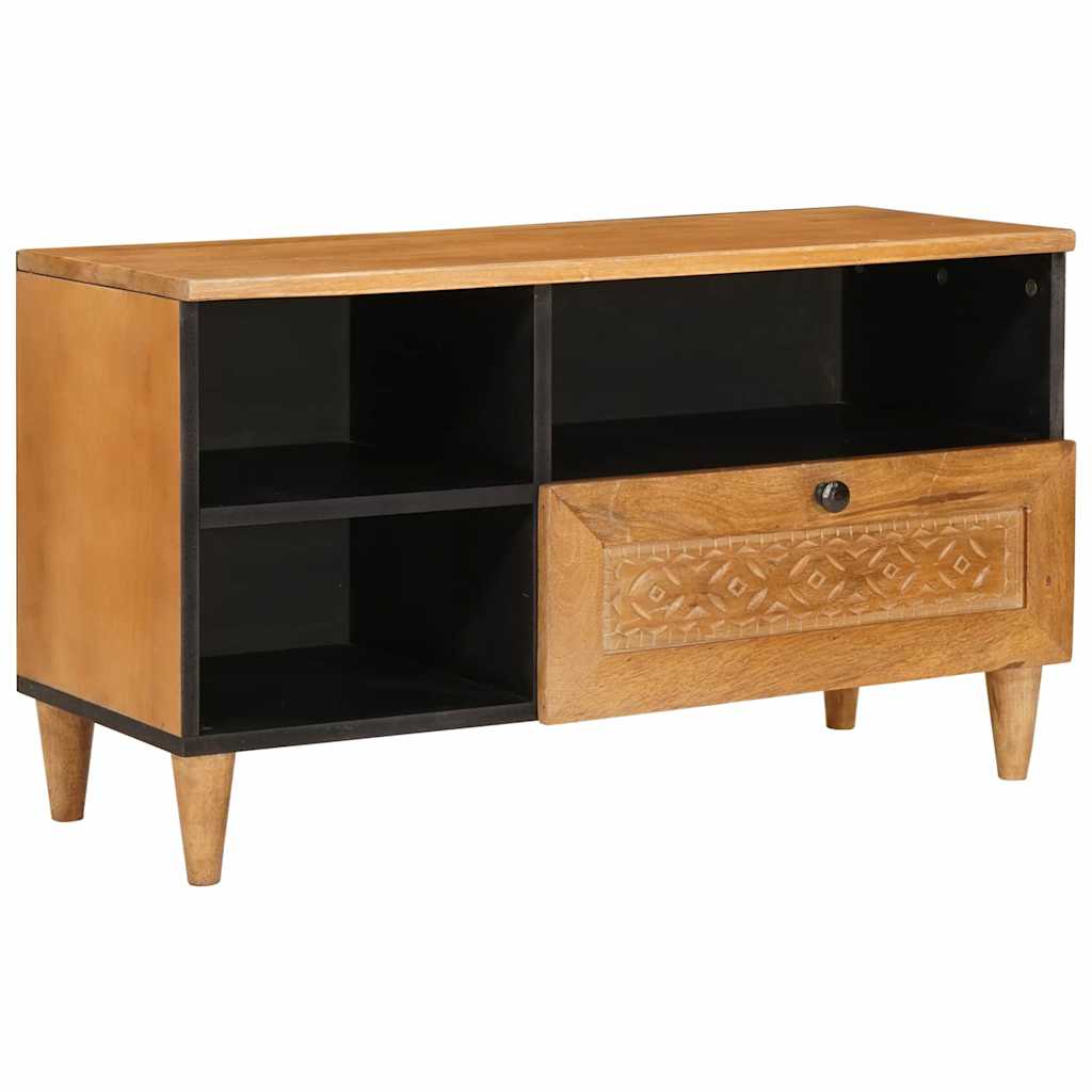 TV Cabinet with Drawer 80 x 33 x 46 cm Solid Mango Wood