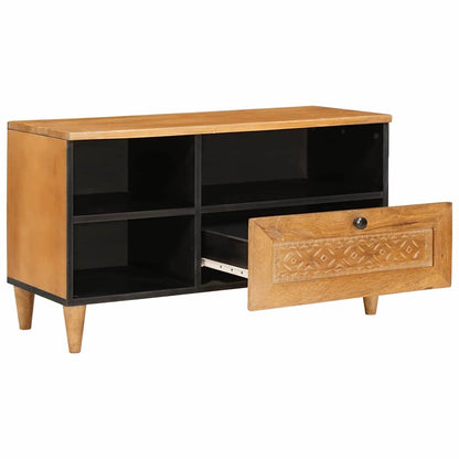 TV Cabinet with Drawer 80 x 33 x 46 cm Solid Mango Wood