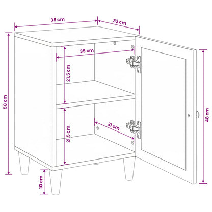 Bathroom Cabinet Light Brown 38 x 33 x 58 cm Engineered Wood