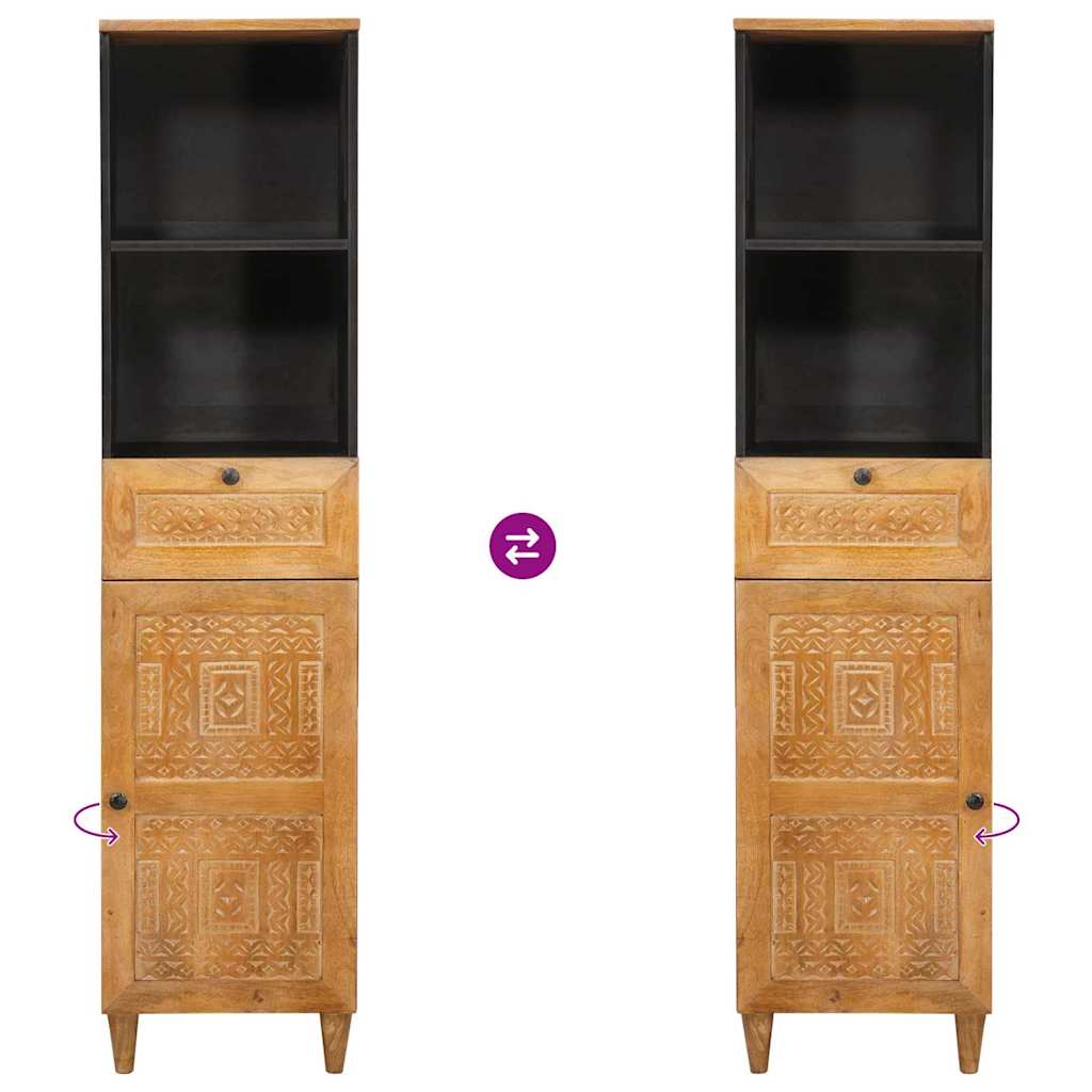 Bathroom Cabinet Light Brown 38 x 33 x 160 cm Engineered Wood