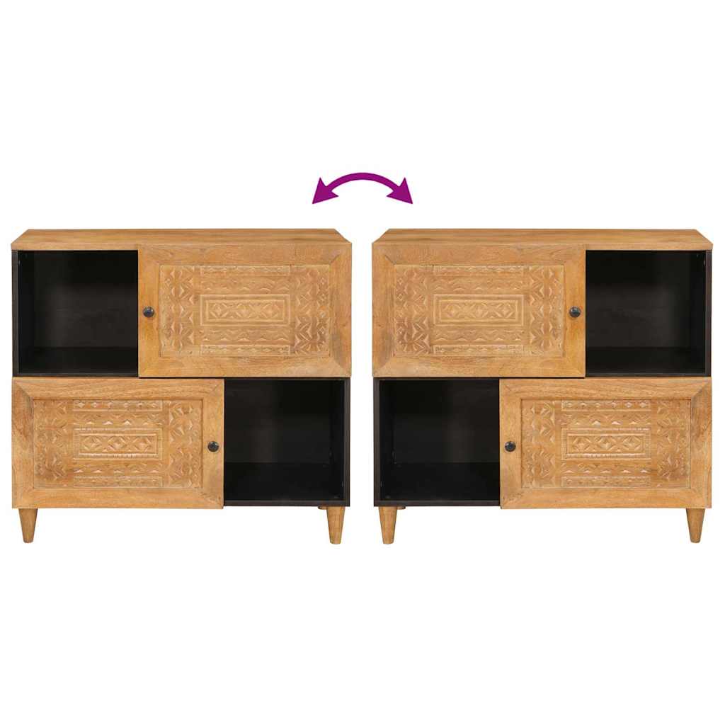 Sideboard 80 x 33 x 75 cm Solid Mango Wood