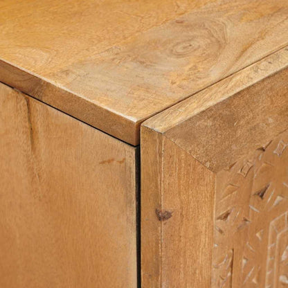 Highboard Light brown 60 x 33 x 100 cm Solid mango wood