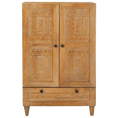 Highboard Light brown 60 x 33 x 100 cm Solid mango wood