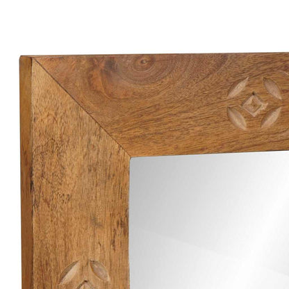 Bathroom Mirror Rectangular Light Brown 50 x 2.5 x 70 cm