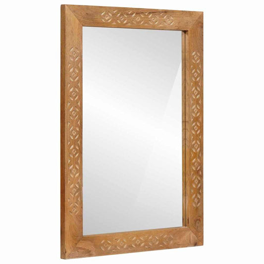 Wall Mirror 70 x 50 cm Engineered Wood and Glass Rectangular