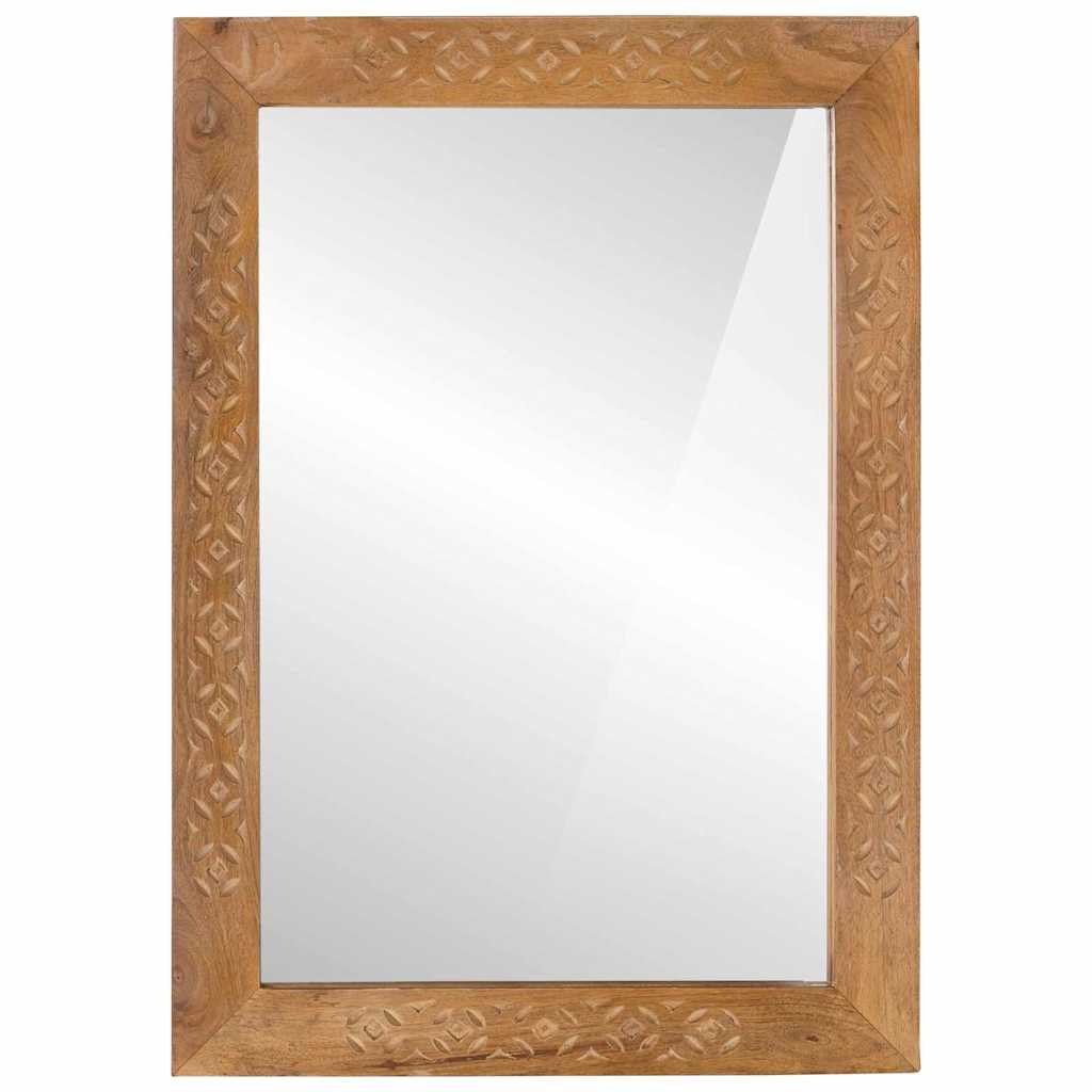 Bathroom Mirror Rectangular Light Brown 50 x 2.5 x 70 cm