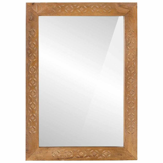 Wall Mirror 70 x 50 cm Engineered Wood and Glass Rectangular
