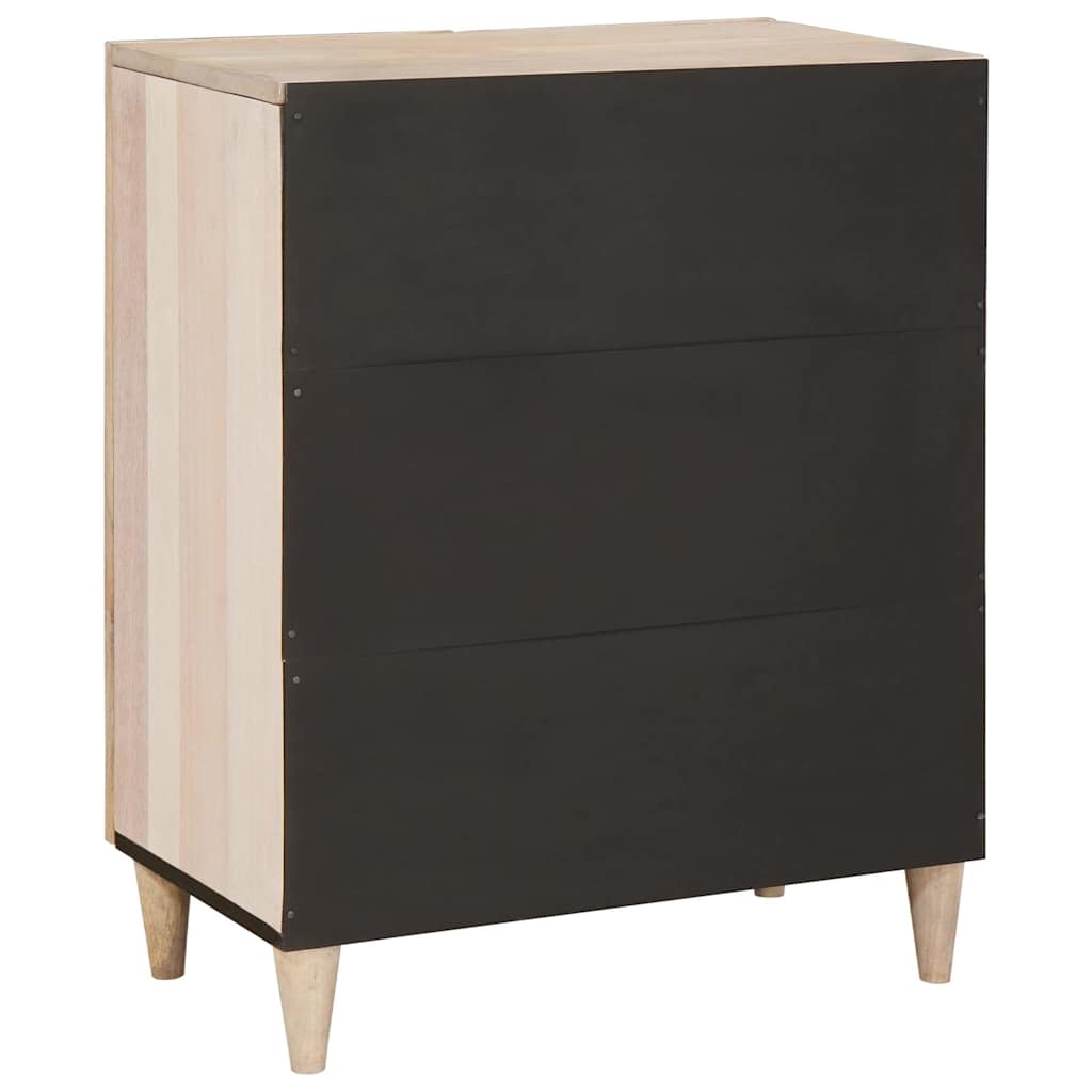 Sideboard White 60 x 33 x 75 cm Solid mango wood