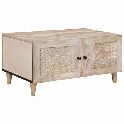 Coffee Table White 80 x 54 x 40 cm Engineered Wood