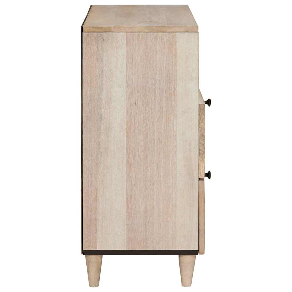 Bedside Cabinet Beige 50 x 33 x 62 cm Solid Acacia wood
