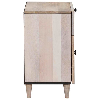 Bedside Cabinet White 50 x 33 x 60 cm Engineered Wood