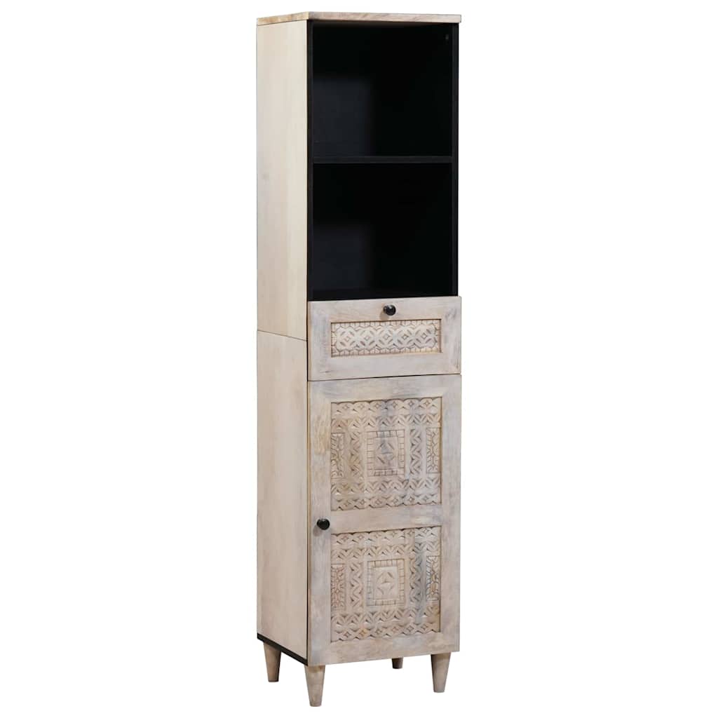 Bathroom Cabinet White 38 x 33 x 160 cm Engineered Wood