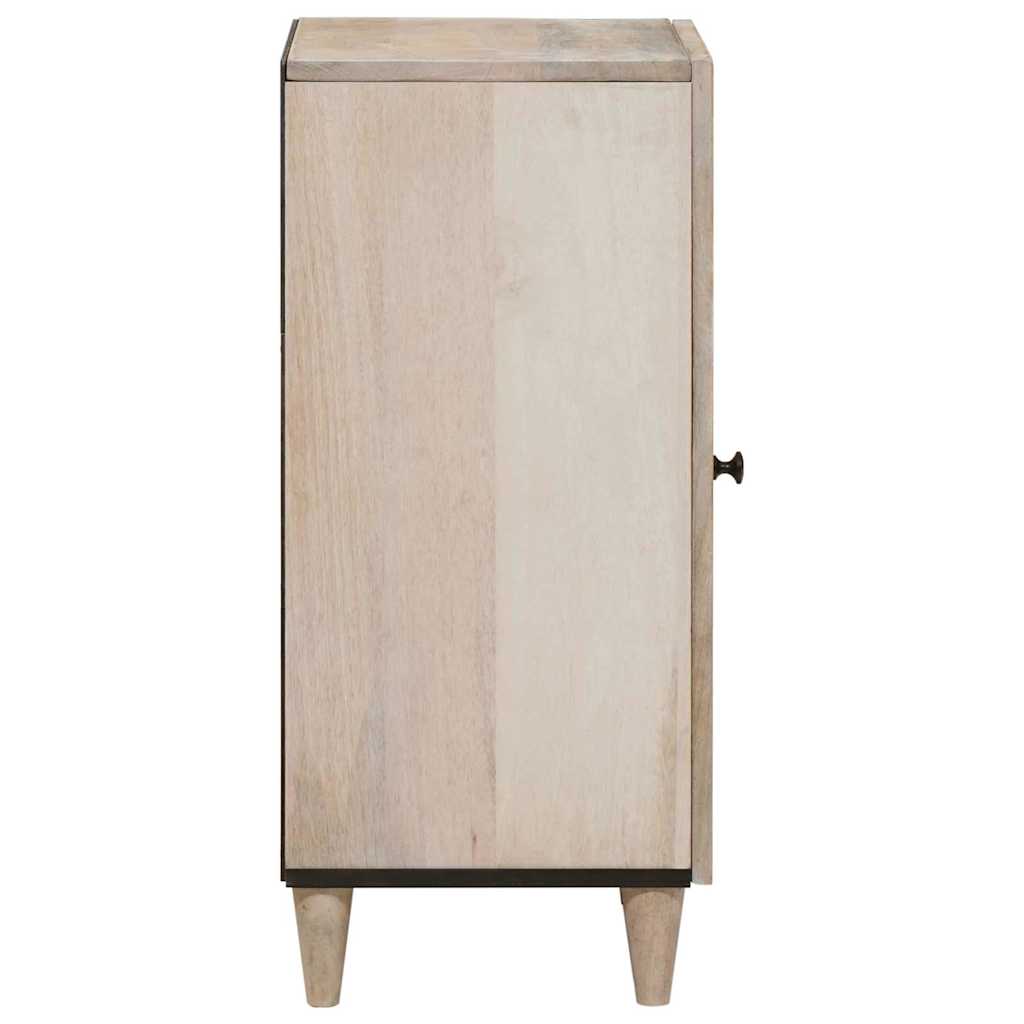Sideboard Bleached White 40 x 33 x 75 cm Solid Mango Wood