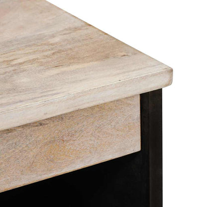 Sideboard Bleached White 60 x 33 x 75 cm Solid Mango Wood