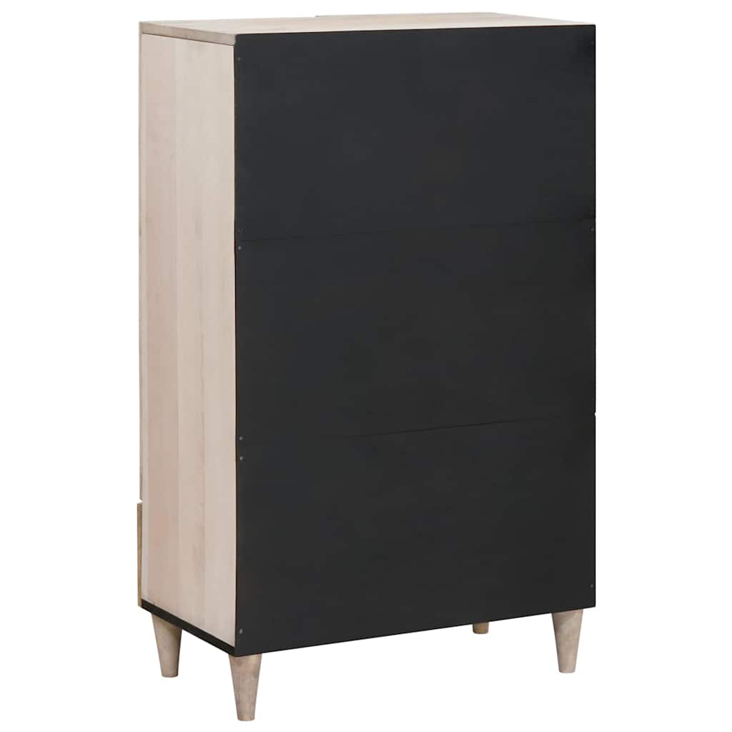 Highboard White 60 x 33 x 100 cm Solid mango wood